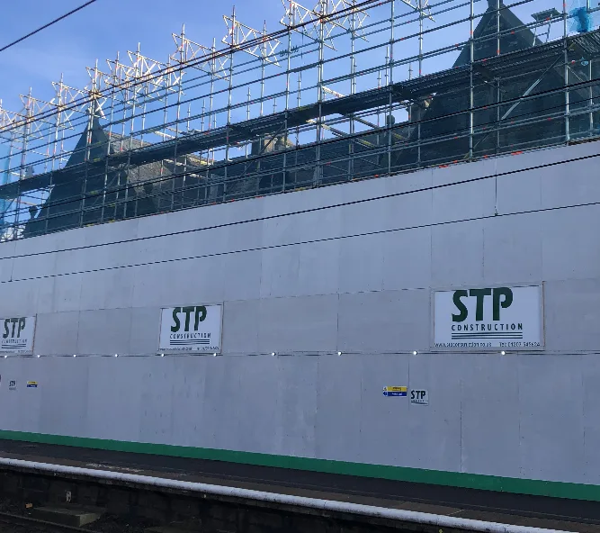 The refurbishment of Morpeth Railway Station.