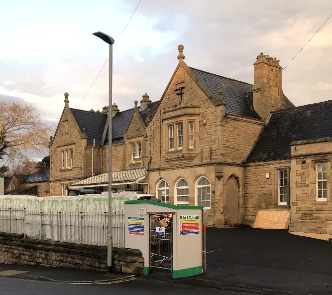 The refurbishment of Morpeth Railway Station.