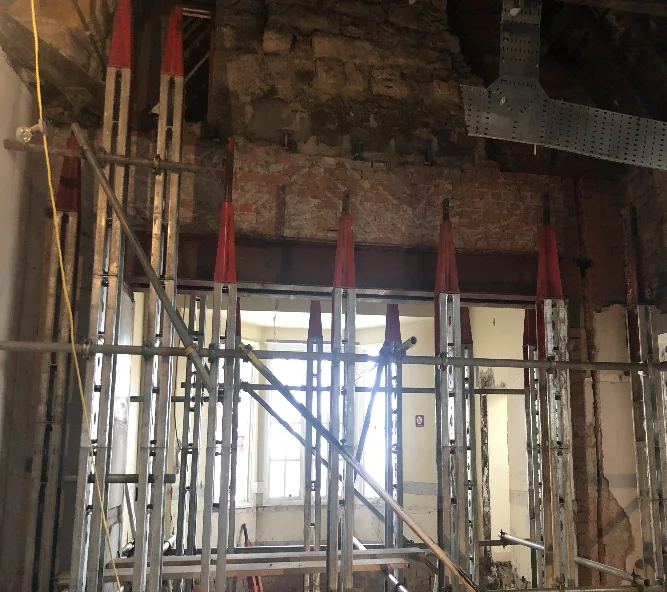 The refurbishment of Morpeth Railway Station.