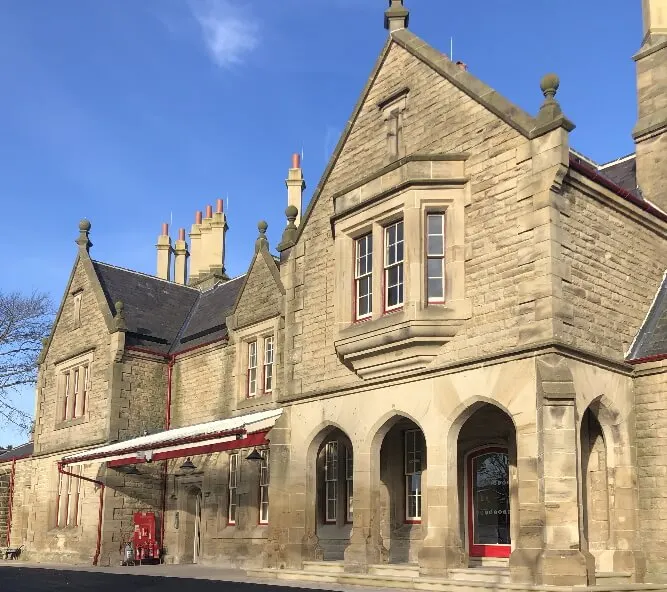 The refurbishment of Morpeth Railway Station.